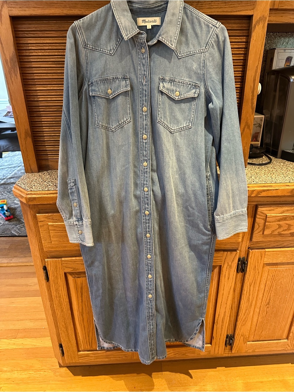 Madewell Long Denim Shirt Dress